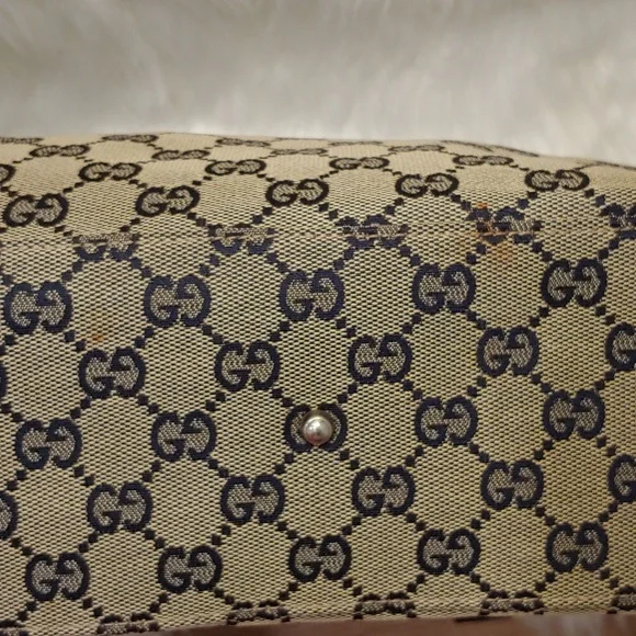 Authentic Gucci GG Monogram Supreme Sherry Web Pop Tote Bag - Picture 5 of 11